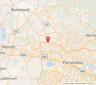 Map of Quakers Hill, New South Wales