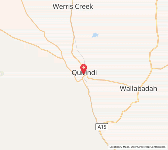 Map of Quirindi, New South Wales