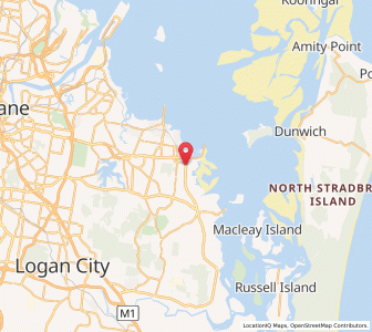 Map of Raby Bay, Queensland