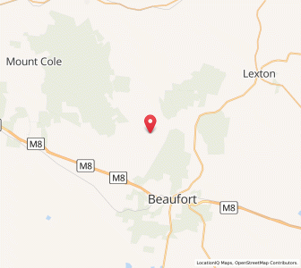 Map of Raglan, VictoriaVictoria