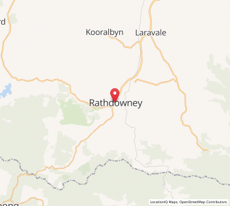 Map of Rathdowney, Queensland