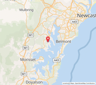 Map of Rathmines, New South Wales