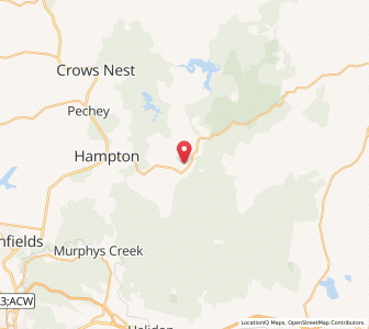 Map of Ravensbourne, Queensland