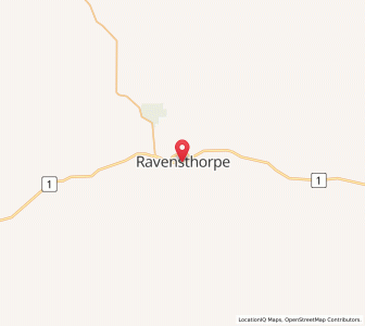 Map of Ravensthorpe, Western Australia
