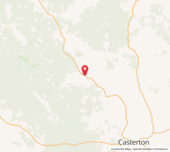 Map of Red Cap Creek, VictoriaVictoria