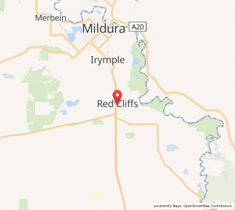 Map of Red Cliffs, VictoriaVictoria