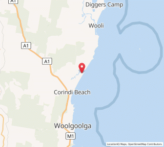 Map of Red Rock, New South Wales