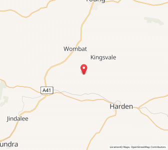 Map of Redbridge, New South Wales