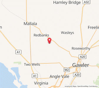 Map of Reeves Plains, South Australia