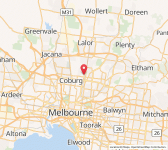 Map of Regent, VictoriaVictoria