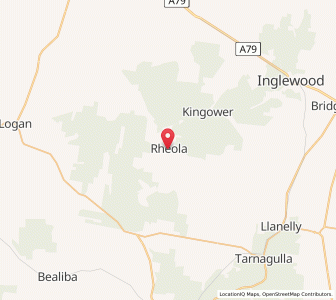 Map of Rheola, VictoriaVictoria