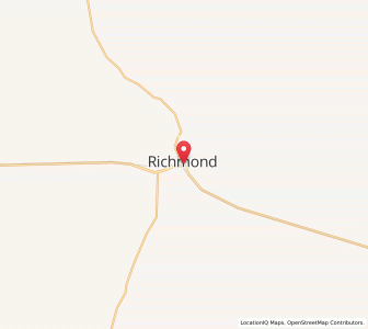 Map of Richmond, Queensland