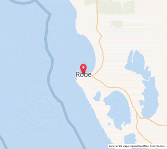 Map of Robe, South Australia