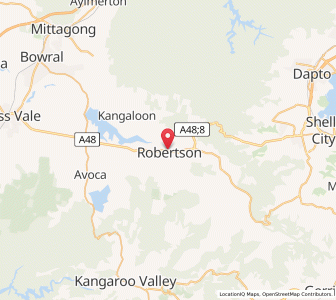 Map of Robertson, New South Wales