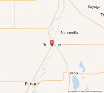 Map of Rochester, VictoriaVictoria