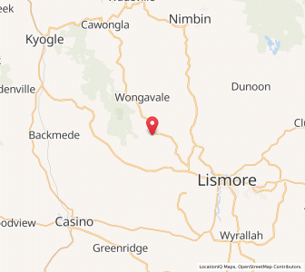 Map of Rock Valley, New South Wales