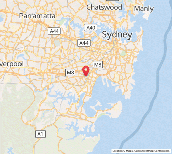 Map of Rockdale, New South Wales