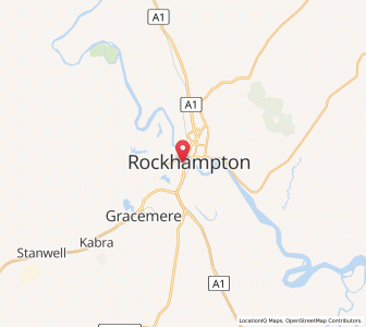 Map of Rockhampton, Queensland