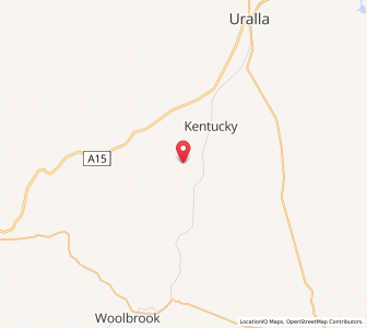 Map of Rocky River, New South Wales