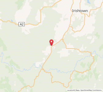 Map of Roger River West, TasmaniaTasmania