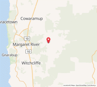 Map of Rosa Brook, Western Australia