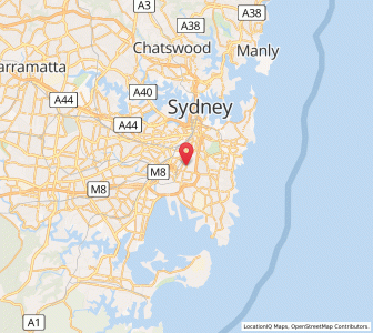 Map of Rosebery, New South Wales