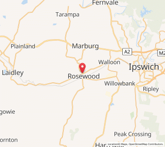 Map of Rosewood, Queensland