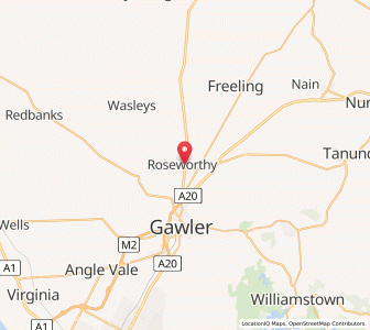 Map of Roseworthy, South Australia