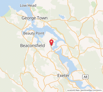 Map of Rowella, TasmaniaTasmania