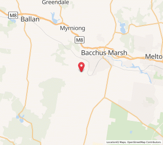 Map of Rowsley, VictoriaVictoria