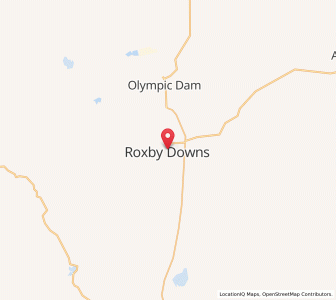 Map of Roxby Downs, South Australia