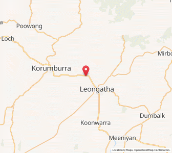 Map of Ruby, VictoriaVictoria