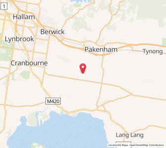 Map of Rythdale, VictoriaVictoria