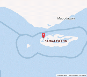 Map of Saibai, Queensland