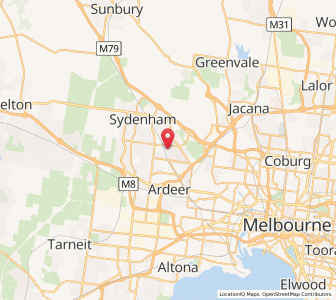 Map of Saint Albans, VictoriaVictoria