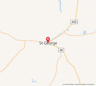Map of Saint George, Queensland