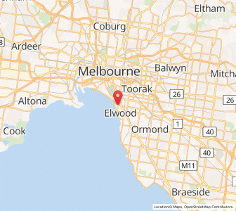 Map of Saint Kilda, VictoriaVictoria