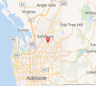 Map of Salisbury East, South Australia