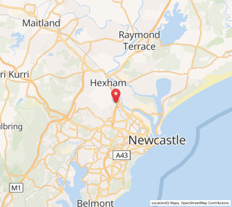 Map of Sandgate, New South Wales