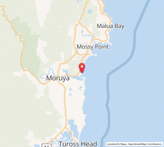 Map of Sandy Point, New South Wales