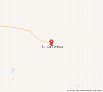 Map of Santa Teresa, Northern Territory