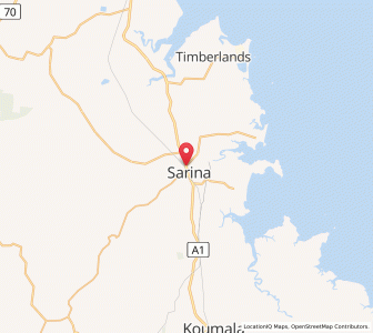Map of Sarina, Queensland