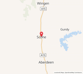 Map of Scone, New South Wales