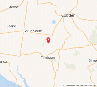 Map of Scotts Creek, VictoriaVictoria