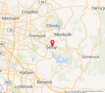 Map of Selby, VictoriaVictoria