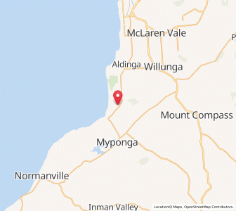Map of Sellicks Hill, South Australia