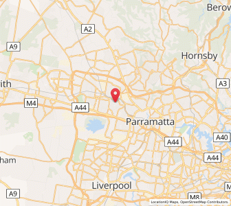 Map of Seven Hills, New South Wales