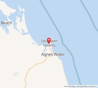 Map of Seventeen Seventy, Queensland