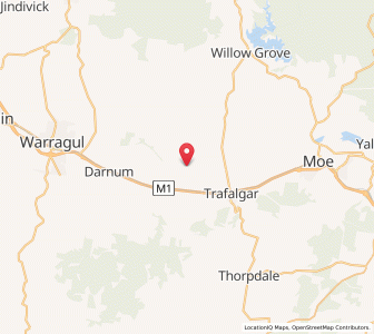 Map of Shady Creek, VictoriaVictoria