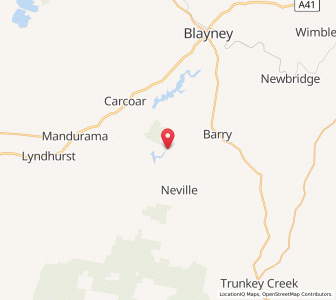 Map of Shaw, New South Wales